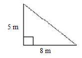 What is the area of this triangle? * 2 points Captionless Image 13 square meters 45 square meters 40