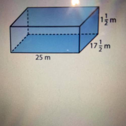 What is the volume of the figure shown?