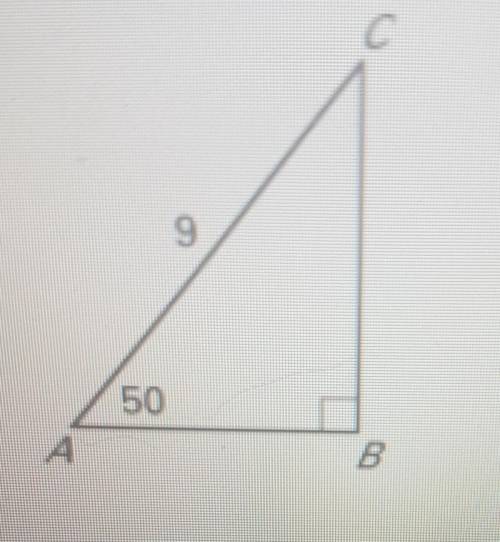Solve the right triangle. Round the decimal answers to the nearest tenth.