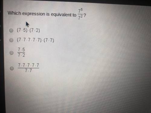 Which expression is equivalent plz help
