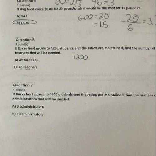 I need help with numbers 6 and 7