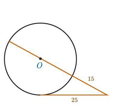 In the figure below, the segment that appears to be tangent to the circle is tangent to the circle.