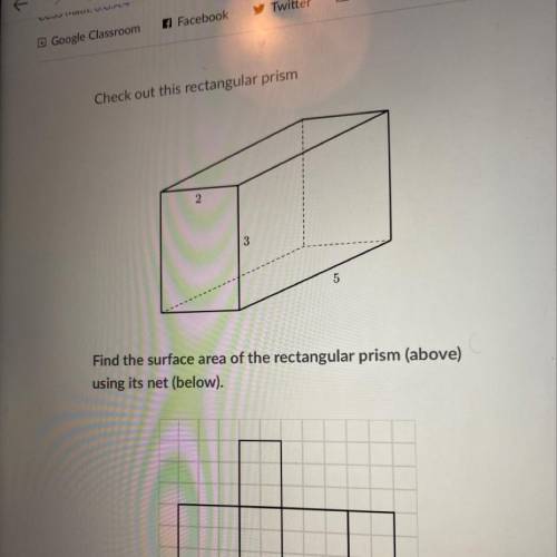 Find the surface of rectangular prism