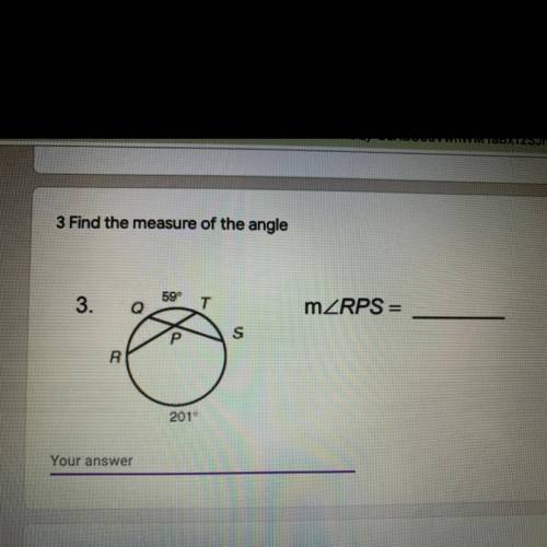 Please help find the measure of the angle RPS