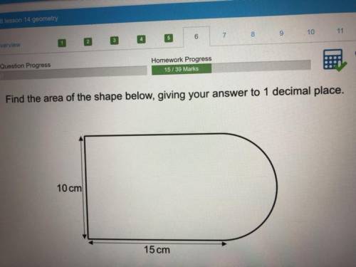 Find the area of the shape below, giving your answer to 1 decimal place.