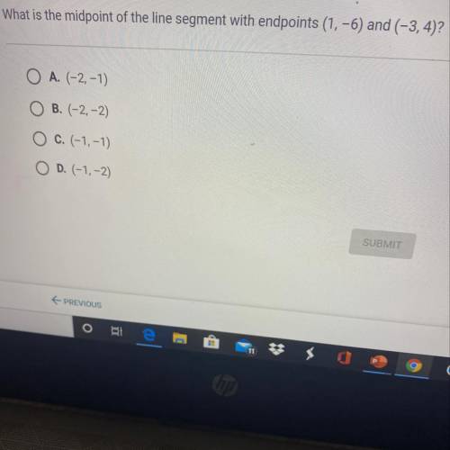 Can someone help on this midpoint question please