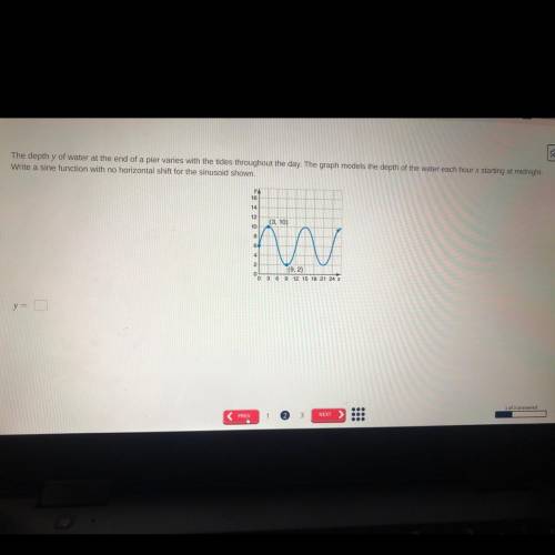 How do I write a sine function with no horizontal shift for the sinusoid shown