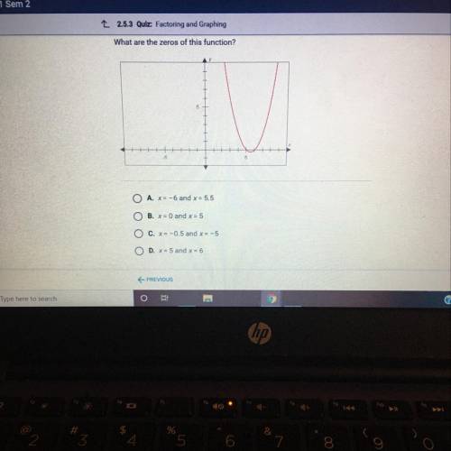 Please i need help asap , What are the zeros of this function ?