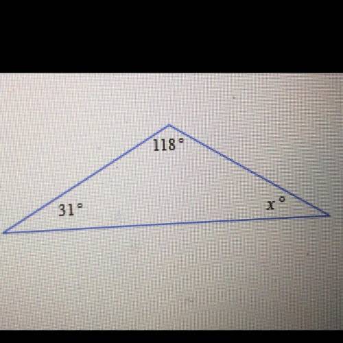 I’d like to find the value of x from this triangle