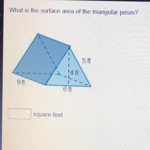 What is the surface area of the triangular prism? pls help!!
