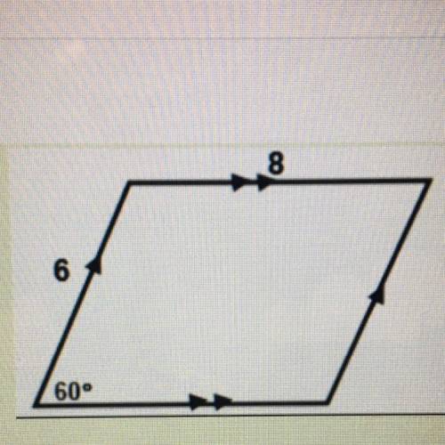 Find the area of the figure at the right. Leave your answer in terms of the square root of 3