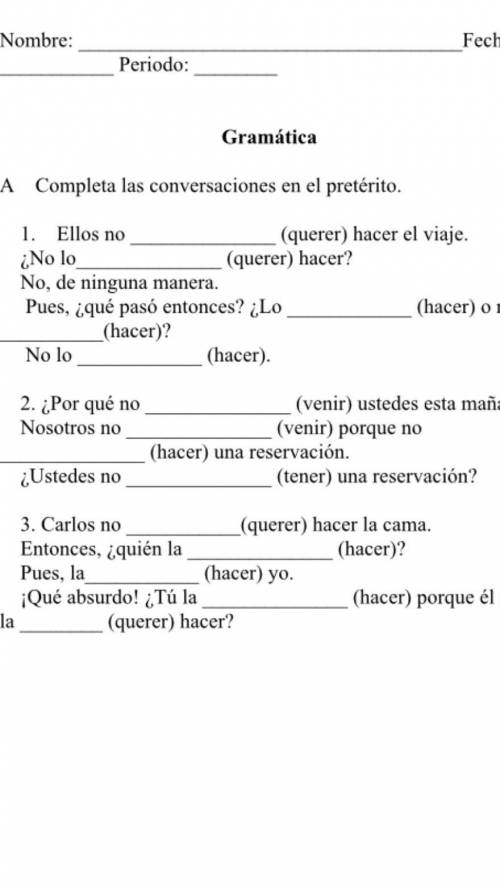 Gramática, any help please ?
