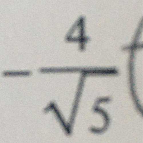 How can I rationalize the denominator