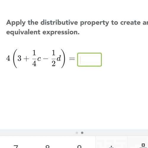 Apply the distributive property to create An