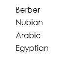 Which would be the best title for this list?  A. Major Ethnic Groups of North Africa B. Major Ethnic