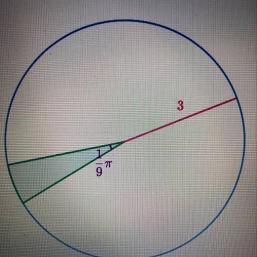 A circle with radius 3 has a sector with a central angle of 1/9  radians. What is the area of the se