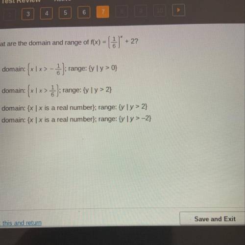 What are the domain and range of f(x)=(1/6)x+2
