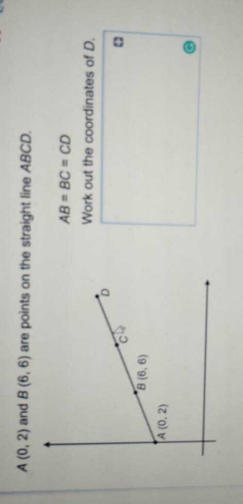 AB = BC = CDWork out the coordinates of D.