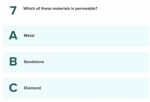 Which of these are permeable