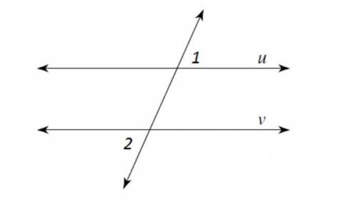 I NEED HELP PLEASE, THANKS! Using the figure below, which theorem can you prove, given that m∠1=m∠2?