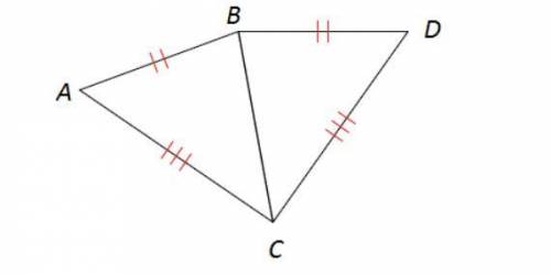 I NEED HELP PLEASE, THANKS! :) Determine if the triangles in the figure are congruent. If so, write