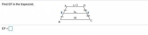 Find EF in the Trapezoid