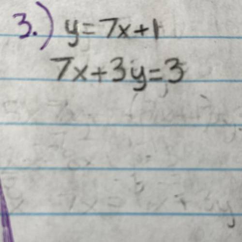 I need to use substitution to solve this equation to find x and y
