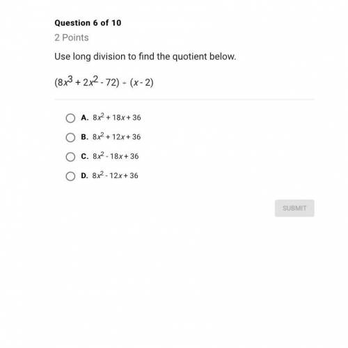 PLEASE HELP ME use long division to find the quotient