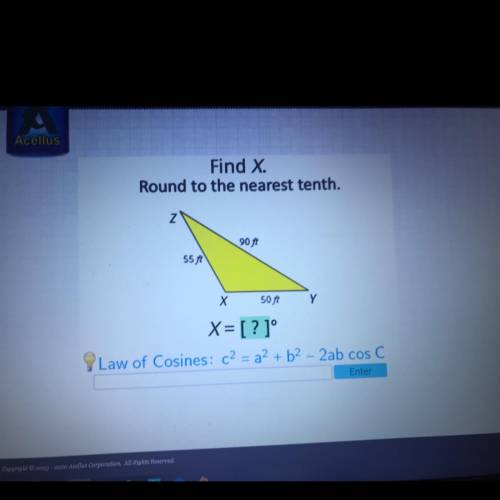 PLEASE HELP ASAP  Find X. Round to the nearest tenth.
