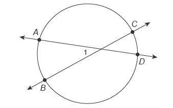 Which equation correctly describes the relationship between the measures of the angles and arcs form