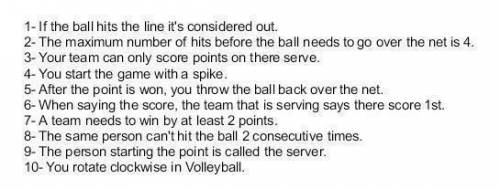 PLEASE HELP!Based on Volleyball. Choose true or false