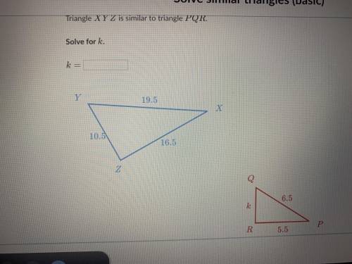 Solve similar triangles can someone please answer