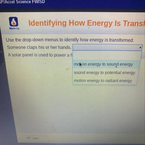 How the energy is transformed