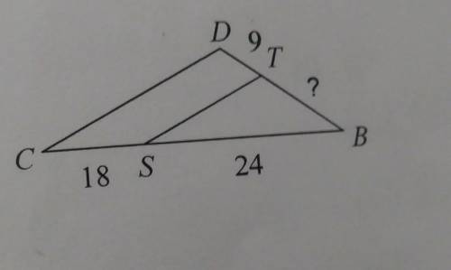 Can someone help me with this. (find the missing length. The triangles in each paor are similar