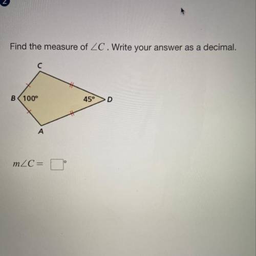 What does the measure of c equal