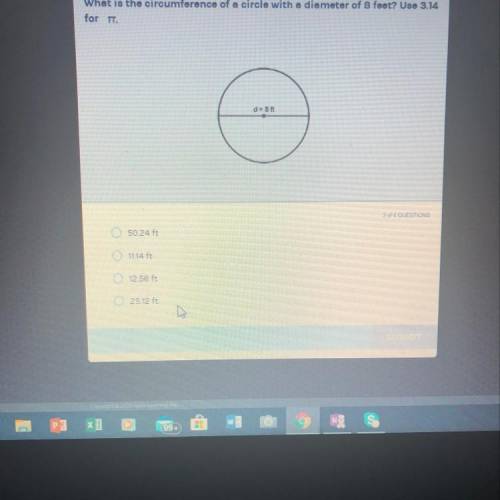 What is the circumference of a circle with a diameter of 8 ( someone plz answerrrrrrrr)
