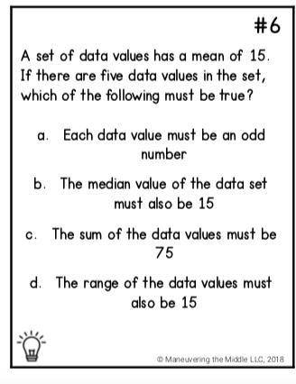 Median and mean math questions