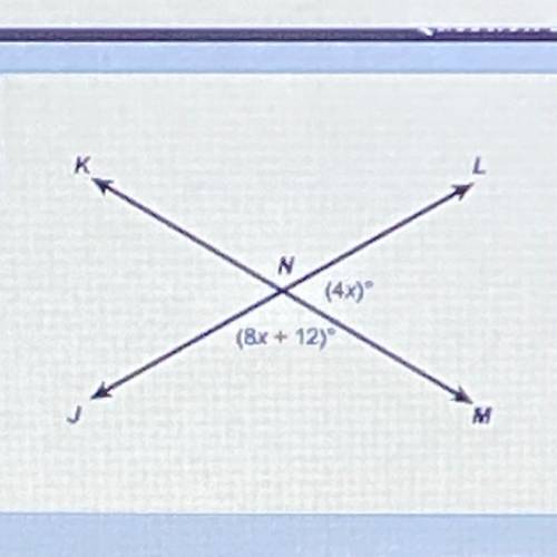Which is the value of x? a. x=3 b. x=6.5 c. x=8.5 d. x=14