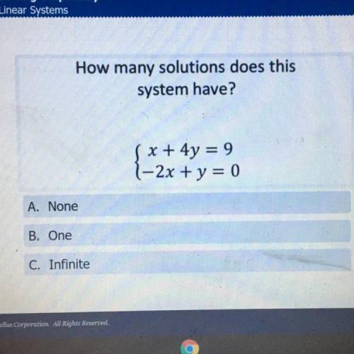 Please help !! how many solutions does this system have ?