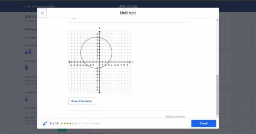 A circle passes through the point (3,6) what is it's radius