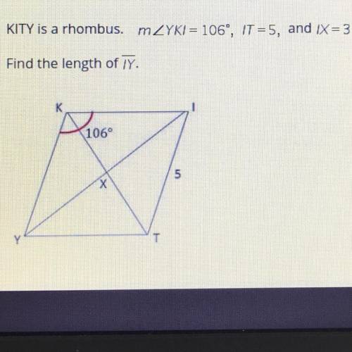 KITY is a rhombus. M
