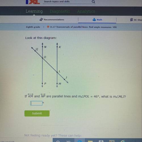 Find angle measures parallel line