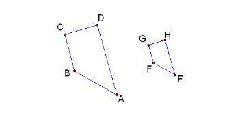 The quadrilaterals are similar. If CB = 6, GF = 3, and CD = 4, find GH. A) 2  B) 3  C) 8  D) 10