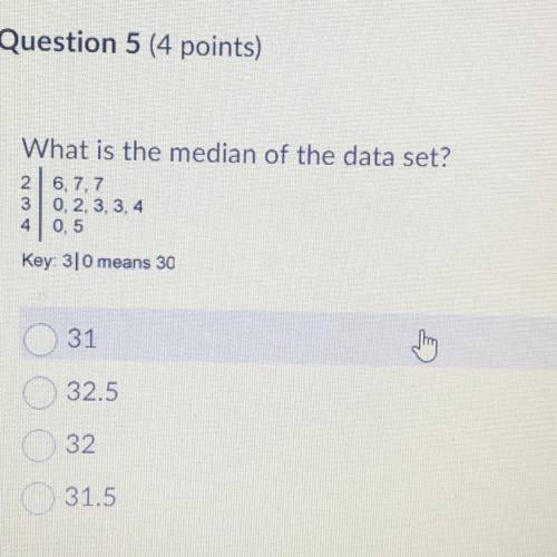What is the median of the data set