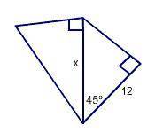 Find the value of x in the triangle pair below