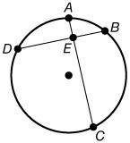 If the measure of arc CD = 143°, and the measure of arc AB = 39°, what is m∠ DEC ?

88°
89° 
90°