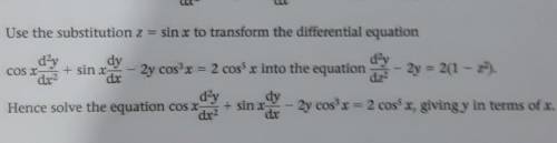 I need help with this D.E question.