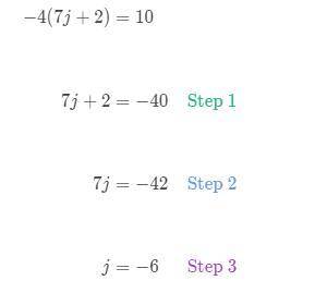 Carly tried to solve an equation step by step. 
Find Carly's mistake.
