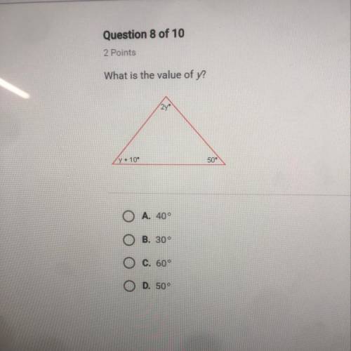 What is the value of y ??????????????