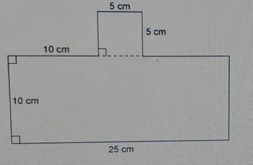 Find the area of the figure. Assume the figure is made up of parallelograms.

A. 275 cm?B. 375 cmC